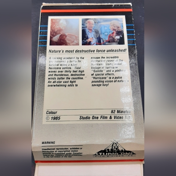 Vintage Betamax Earthquake 1981 & Hurricane 1985 Movies 2 Tapes in Sleeve - Picture 5 of 6